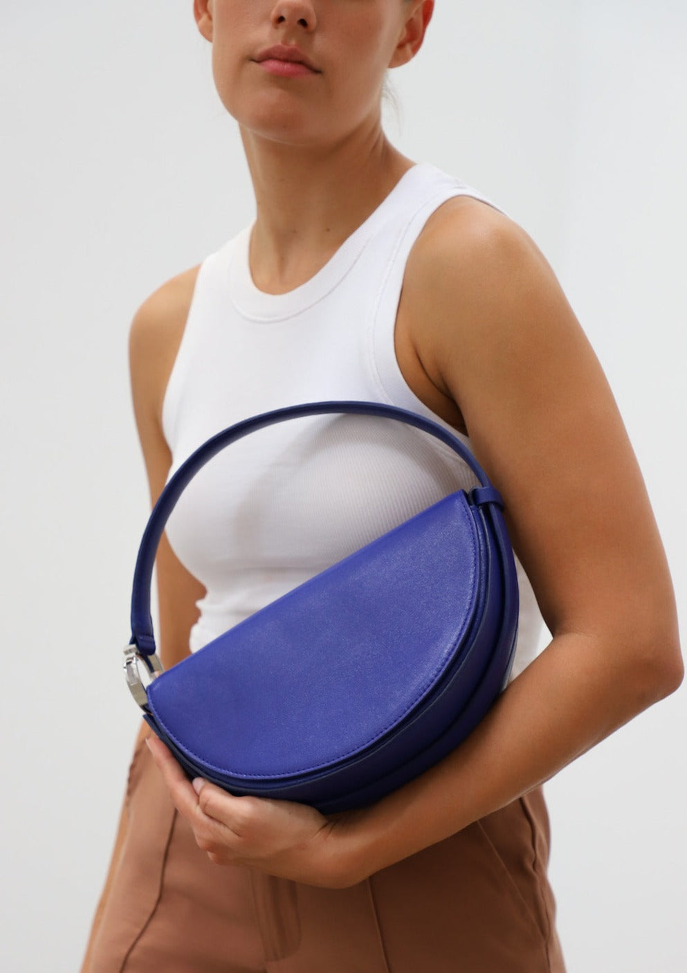 Celeste Handmade Leather Bag - Royal Blue, Zatchels