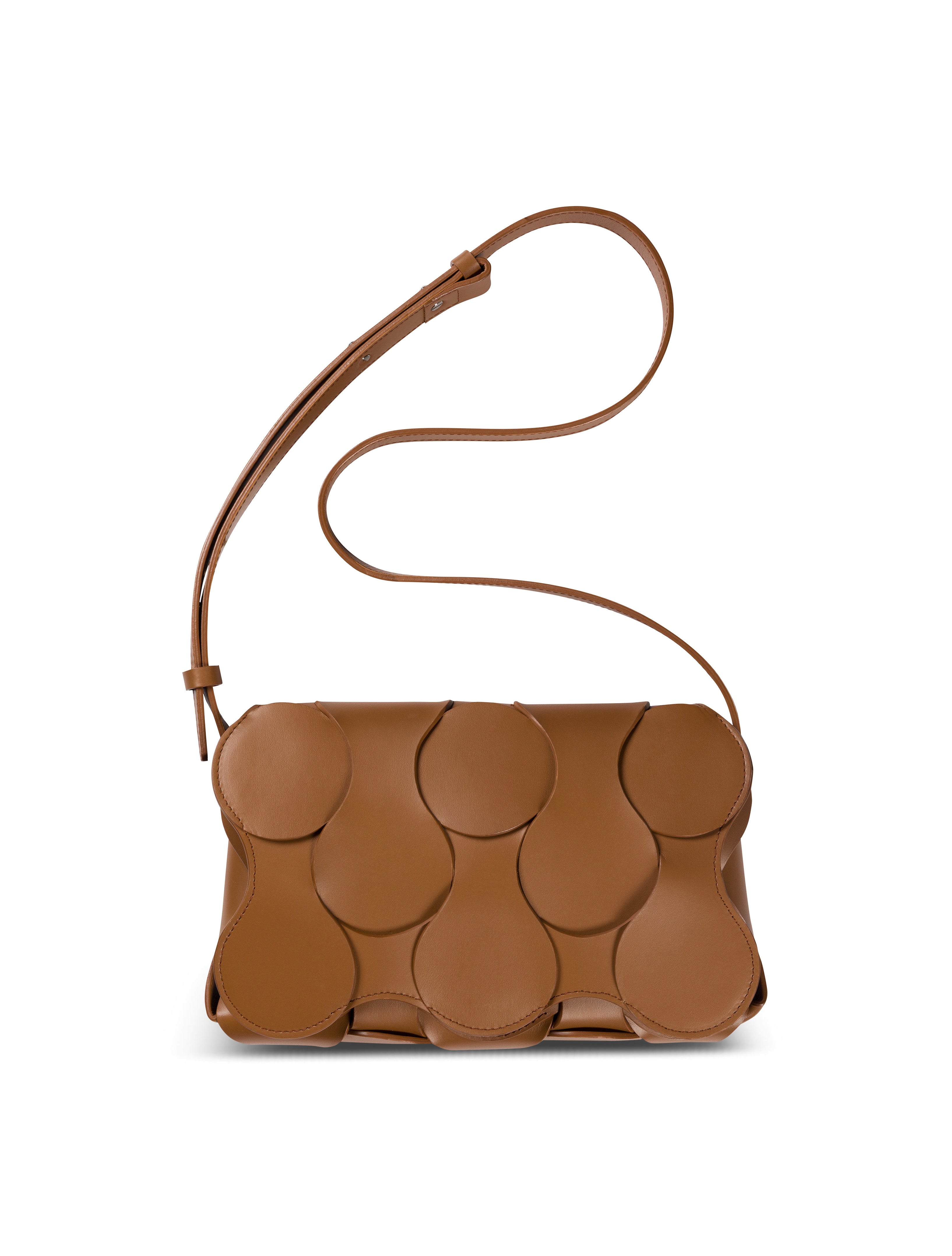 Dooz Gigi womens bag, handmade in the USA with wavy lines and Italian Nappa leather