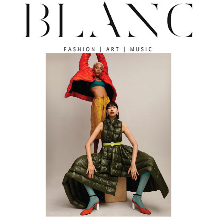 Dooz reversible pisces lime green leather belt featured in Blanc Magazine