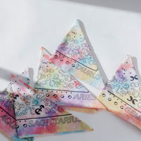 DOOZ hand tie dyed rainbow multicolor zodiac bandanas astrological accessories