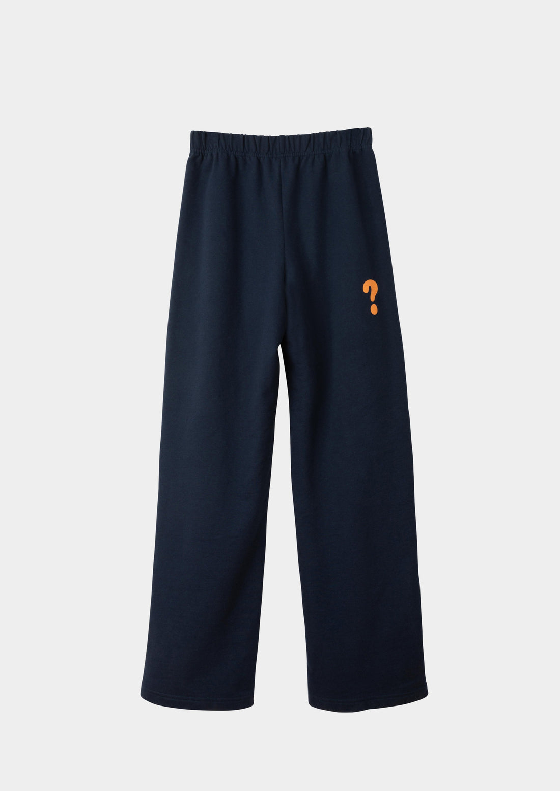 Dooz What's Your Sign? navy cotton fleece sweatpant with elastic waistband and question mark silkscreen