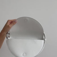 Dooz lunar celeste bag womens handbag tophandle leather purse in white interior detail