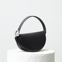 dooz new black calfskin leather handbag sustainable fashion brand made in los angeles