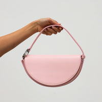 Dooz libra pink blush genuine italian leather handmade in los angeles usa top handle purse sporty chic accessory