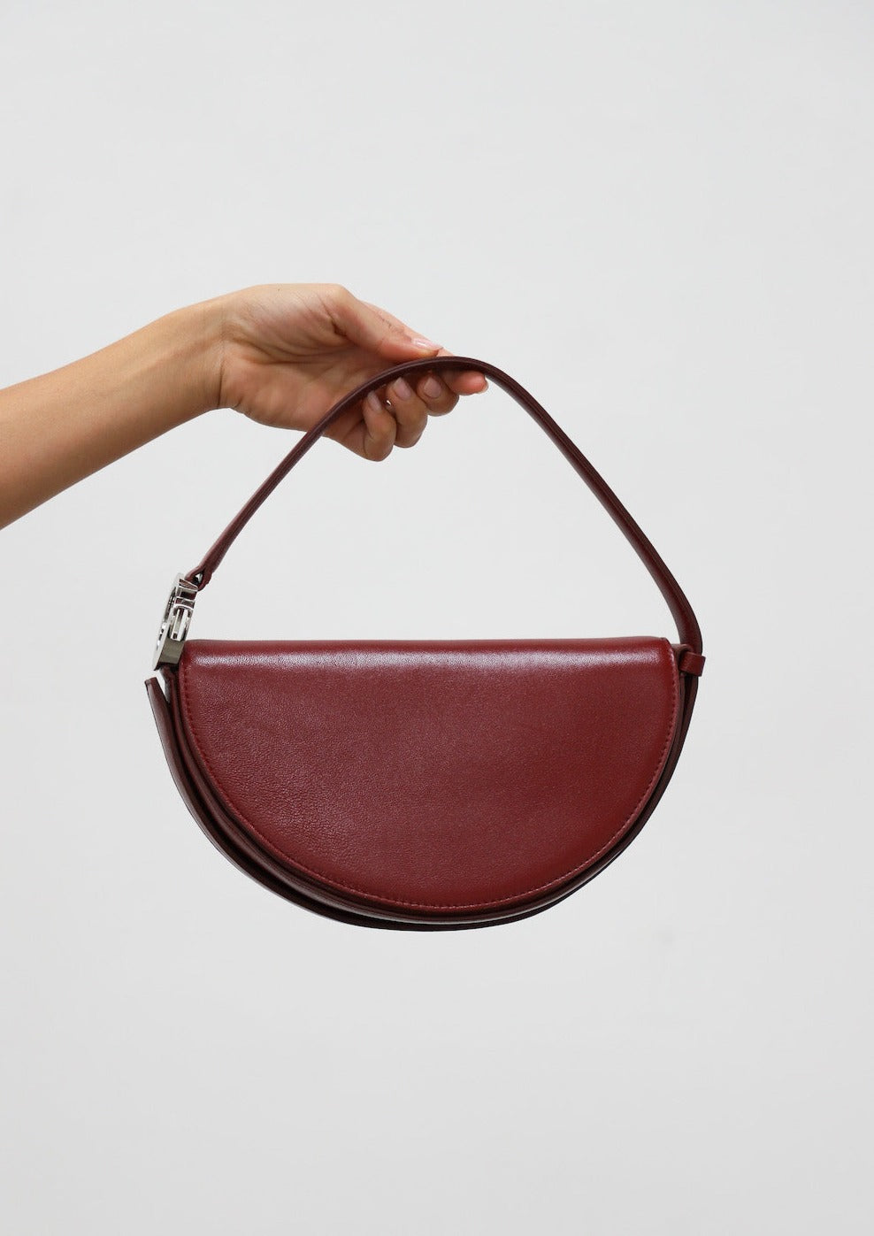 Dooz virgo burgundy handbag top handle short strap purse sporty chic bag