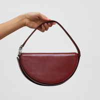 Dooz virgo burgundy handbag top handle short strap purse sporty chic bag