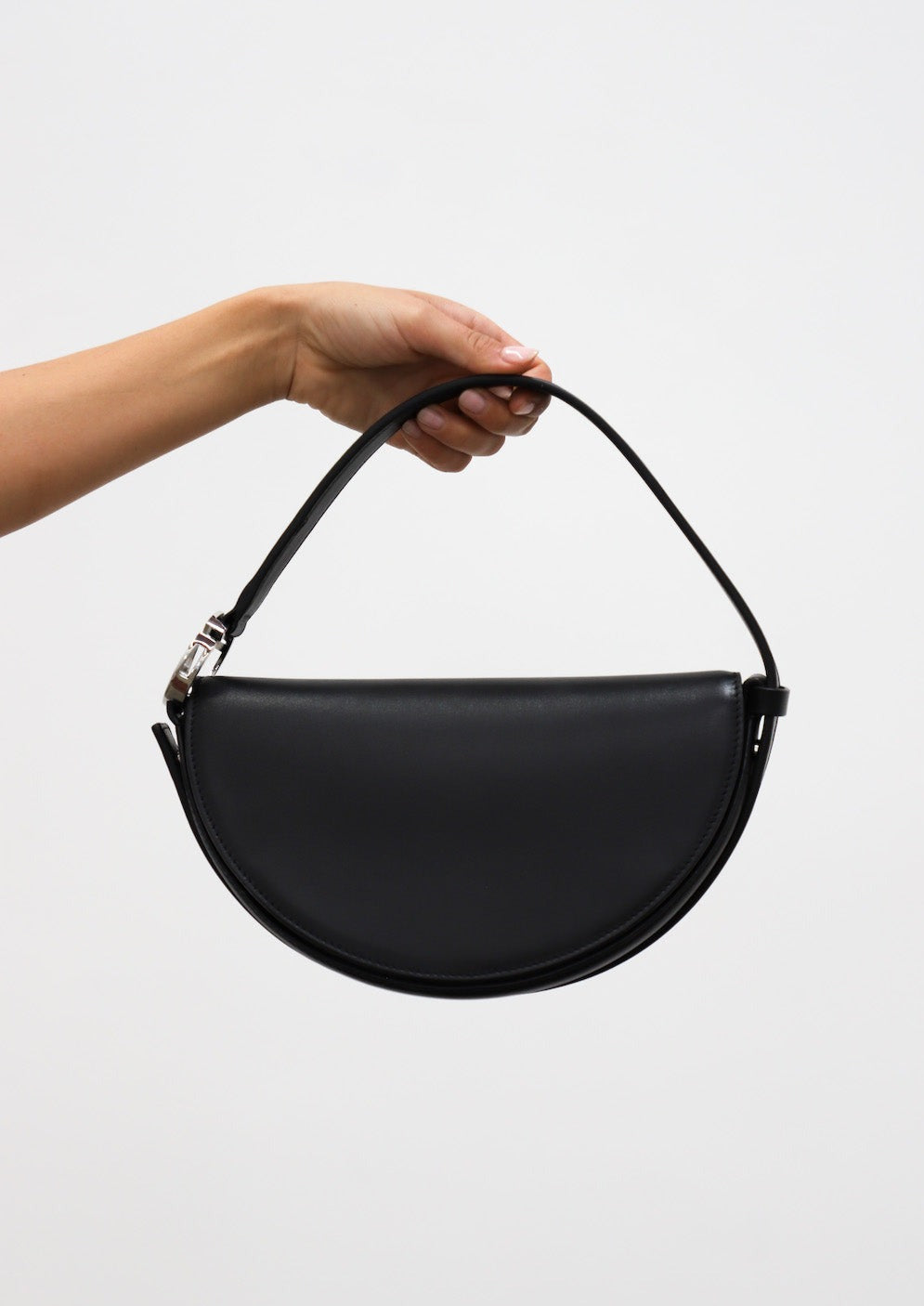 Dooz black leather eclipse celestial astrology handbag personal womens accessory