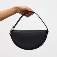 Dooz black leather eclipse celestial astrology handbag personal womens accessory
