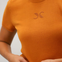 Dooz gemini astrological celestial sweater top 100% cotton jersey stitch detail with zodiac logo made in los angeles