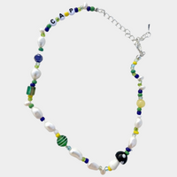 Dooz capricorn star sign astrology zodiac jewelry beaded necklace freshwater pearls