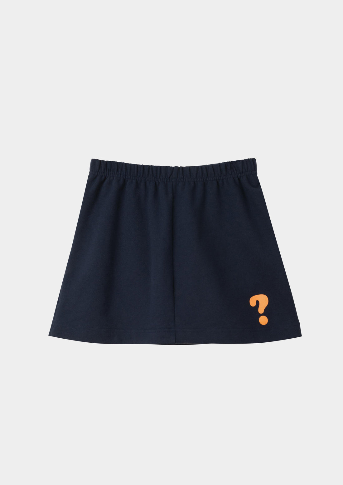 Dooz What's Your Sign? Sweat skirt with elastic waistband and question mark silkscreen print